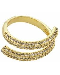 Panacea - Pavé Crystal Wrap Ring - Lyst