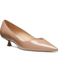 Stuart Weitzman - Eva Kitten Heel Pointed Toe Pump - Lyst