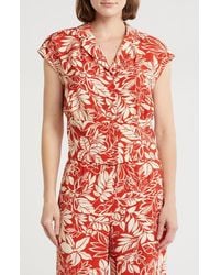 Pleione - Patterned Camp Shirt - Lyst