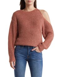 Vigoss - Cutout Shoulder Pullover Sweater - Lyst
