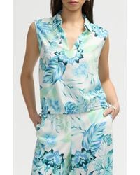 NVLT - Sleeveless Drawstring Hem Top - Lyst