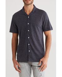 Joe's Jeans - Salerm Knit Short Sleeve Button-up Shirt - Lyst