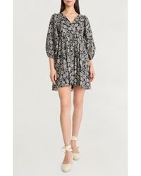The Good Journey - Puff Sleeve Babydoll Minidress - Lyst