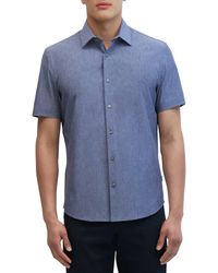 DKNY - Ezra Short Sleeve Button-up Shirt - Lyst