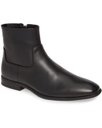 calvin klein keigan box leather boots
