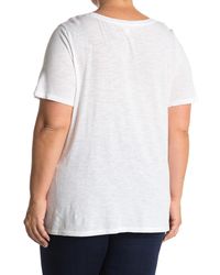 caslon peplum tee