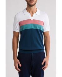 Original Penguin - Stripe Cotton Jersey Polo - Lyst