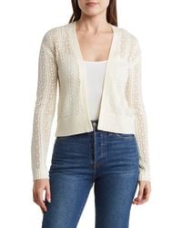Love By Design - Gia Pointelle Cardigan - Lyst