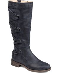 Journee Collection - Carly Lace Back Tall Boot - Lyst