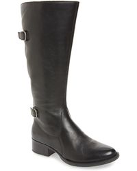 born fannar wide calf leather knee high boot