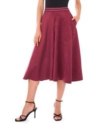 Halogen® - Faux Suede Wide Leg Culottes - Lyst