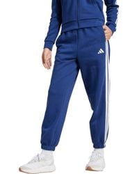 adidas - 3-Stripes Fleece Sweatpants - Lyst