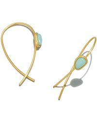Madewell - Stone Collection Amazonite Threader Earrings - Lyst