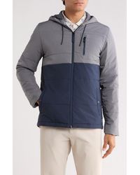 Travis Mathew - Torch Runner Colorblock Quilted Hooded Jacket - Lyst