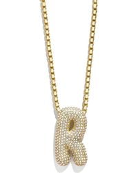 BaubleBar - Bubble Initial Pendant Necklace - Lyst