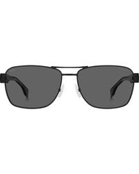 BOSS - 60Mm Polarized Rectangular Sunglasses - Lyst