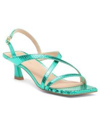 Stuart Weitzman - Oasis 50 Kitten Heel Slingback Sandal - Lyst