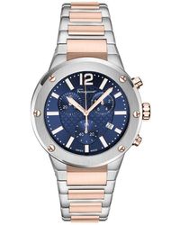 Ferragamo - F-80 Bracelet Strap Chronograph Watch, 42Mm - Lyst