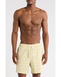 Rainforest - Lemon Seersucker Swim Trunks - Lyst