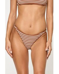 LSPACE - Suzi Textured Stripe Bikini Bottoms - Lyst