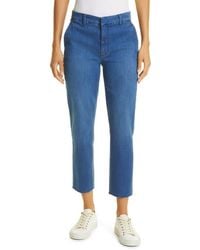 Frank & Eileen - Wicklow Italian Denim Crop Chinos - Lyst