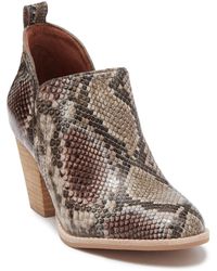 rowlan snakeskin embossed bootie