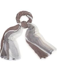 Saachi - Stripe Print Scarf - Lyst