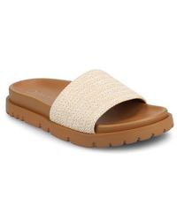 Journee Collection - Starr Woven Platform Slide Sandal - Lyst