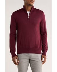 Brooks Brothers - Swift Merino Wool Half Zip Pullover - Lyst