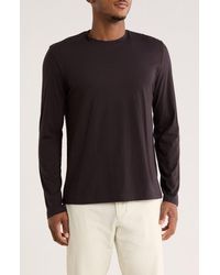 Vince - Stripe Crewneck Long Sleeve Knit T-Shirt - Lyst