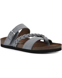 White Mountain - Hazy Leather Footbed Sandal - Lyst