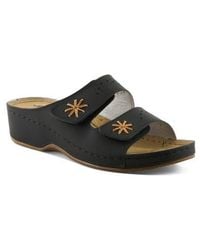 Flexus by Spring Step - Double Strap Wedge Sandal - Lyst