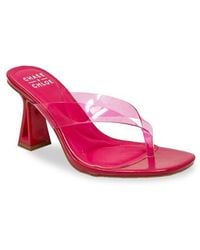 In Touch Footwear - Translucent Strap Block Heel Sandal - Lyst