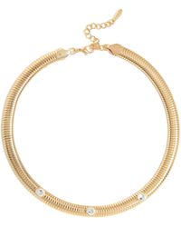 Tasha - Crystal Omega Chain Collar Necklace - Lyst
