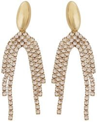 Panacea - Crystal Fringe Drop Earrings - Lyst