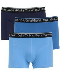 Calvin Klein - 3-Pack Stretch Trunks - Lyst
