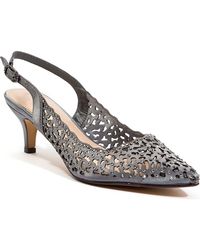 Lady Couture - Rhinestone Laser Cut Slingback Pump - Lyst