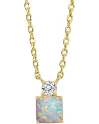 Savvy Cie Jewels - Cubic Zirconia Birthstone Pendant Necklace - Lyst