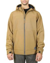 Hawke & Co. - Water-Resistant Hooded Softshell Bonded Faux Shearling Lined Jacket - Lyst