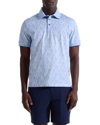 Bugatchi - Vance Ooohcotton Leaf Print Polo - Lyst