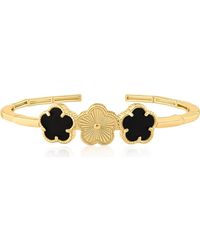 Jardin - 3 Clover Flexible Cuff Bracelet - Lyst
