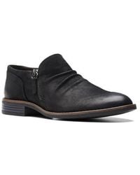 Clarks - Camzin Pace Leather Zip Bootie - Lyst