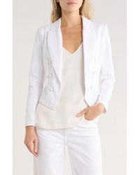 L'Agence - Wayne Double Breasted Crop Blazer - Lyst