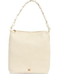 Sam Edelman - Bay Chain Link Pebbled Leather Hobo Bag - Lyst