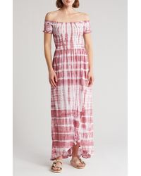Tiare Hawaii - Off-the-shoulder Smocked Maxi Dress - Lyst
