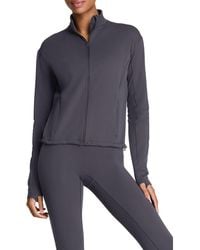 Spanx - Brushed Full Zip Jacket - Lyst