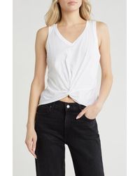 Melrose and Market - Twist Front Tank Top - Lyst