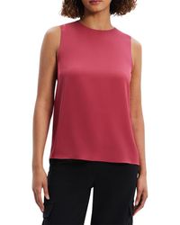 Theory - Sleeveless Silk Blouse - Lyst