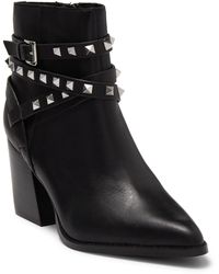 steve madden acton block heel bootie