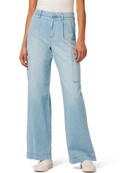 Joe's Jeans - The Petra Pleated High Waist Cargo Wide Leg Jeans - Lyst